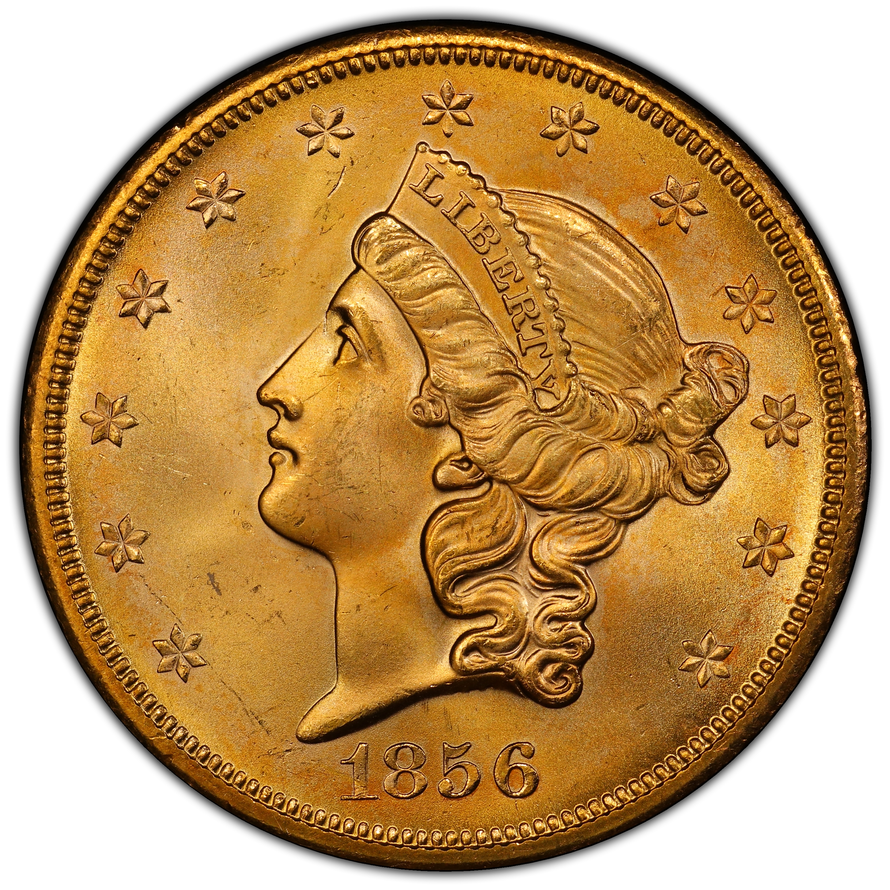 1856-S $20 MS