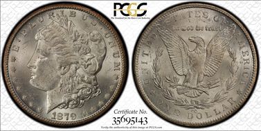 1879-CC $1 Capped Die MS63+