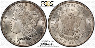 1891-CC $1 MS65