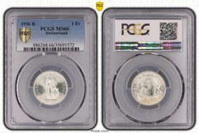 1956 B 1 Fr MS66