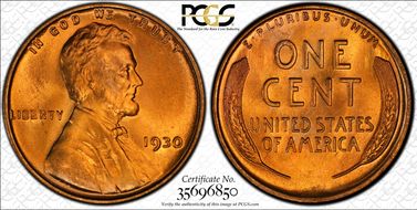 1930 1C MS67+ RD