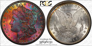 1885 $1 MS65+