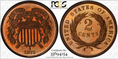 1873 2C Closed 3 PR66RD