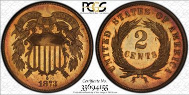 1873 2C Open 3 PR66RD