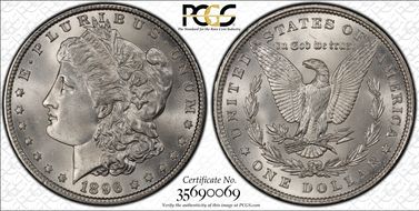 1896 $1 MS66
