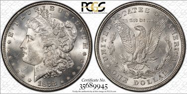 1878 8TF $1 MS65
