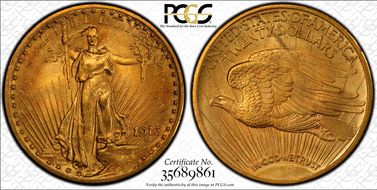 1913 $20 MS64