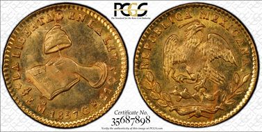 1857-Mo GF 1/2 Esc MS64