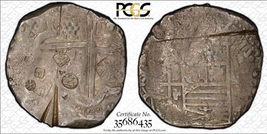 (1598-1621) 8 R Calico-Type 164 Philip III N1