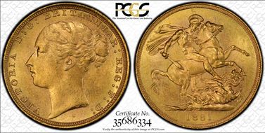 1881-S Sov S-3858D St. George MS63+