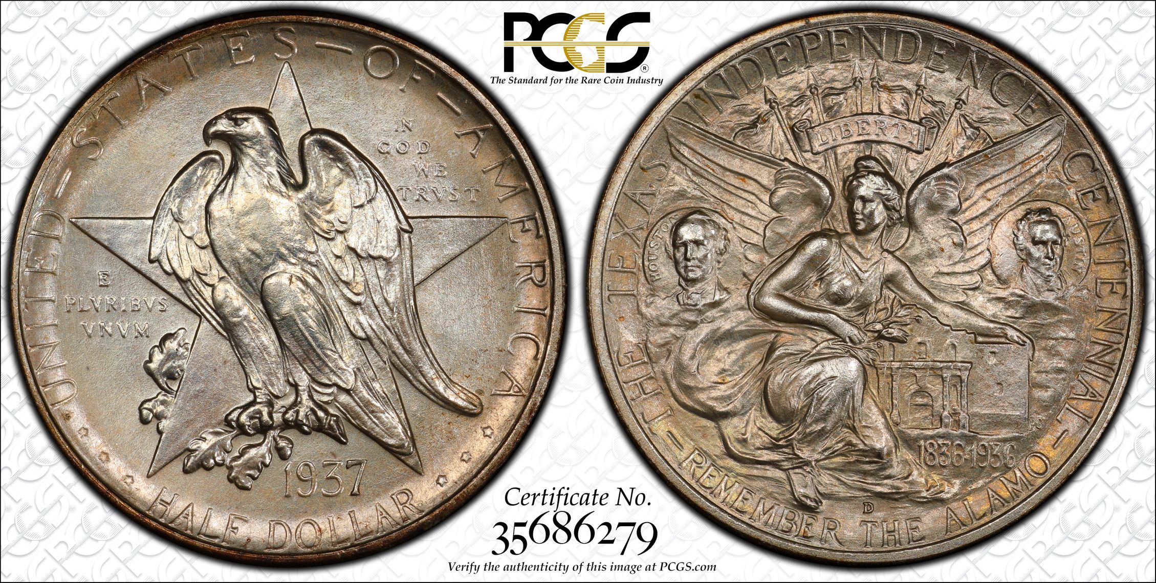 PCGS Certificate Verification Coin Details for Cert #35686279