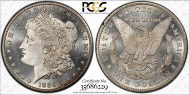 1884-CC $1 MS65PL