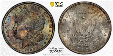 1890 $1 MS64