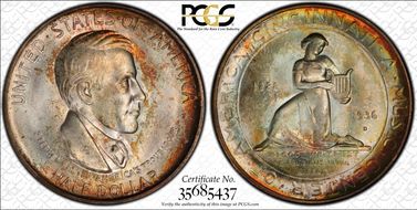 1936-D 50C Cincinnati MS67+
