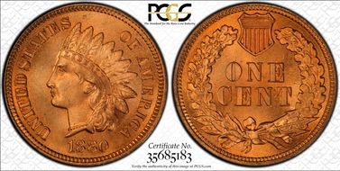1880 1C MS67RD