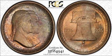 1926 50C Sesquicentennial MS65