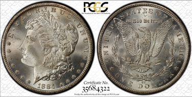 1884-CC $1 MS66+