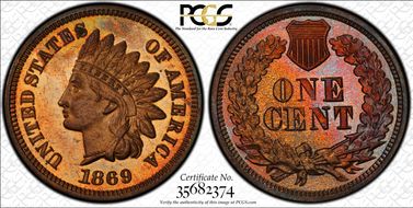 1869 1C PR66RB