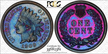 1909 1C Indian PR66BN