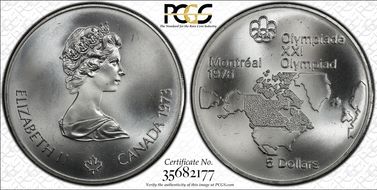 1973 $5 North America MS66