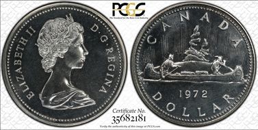 1972 S$1 Voyageur Ag SP64