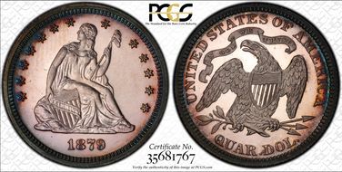 1879 25C PR62