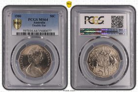 1980 50C Double Bar MS64