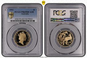 1991 $1 PR69DCAM