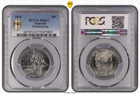 2016 20C Peacekeeping MS67