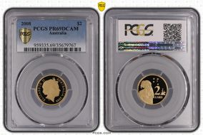 2008 $2 PR69DCAM