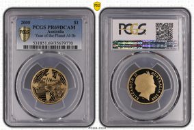 2008 $1 Year of Planet Earth Al-Br PR69DCAM
