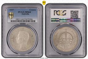 1937 Crown KM-34  Ag MS64