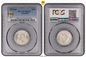 1952(m) Shil KM-46  Ag MS63