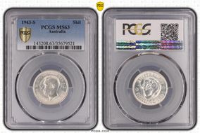 1943-S Shil KM-39  Ag MS63