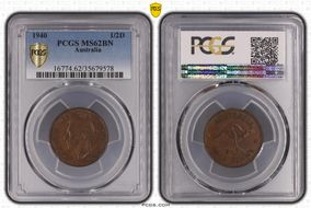 1940 1/2D MS62BN