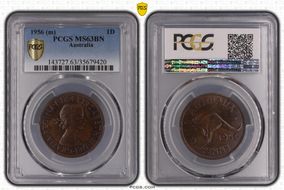 1956 (m) 1D MS63BN