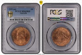1952 (m) 1D MS63RD