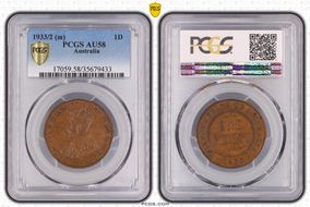 1933/2 (m) 1D AU58BN