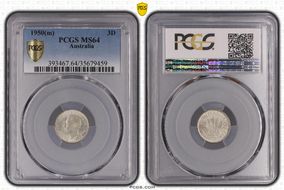 1950(m) 3D KM-44  Ag MS64