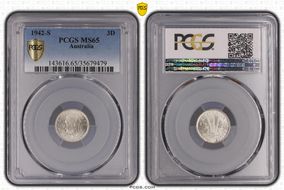 1942-S 3D MS65