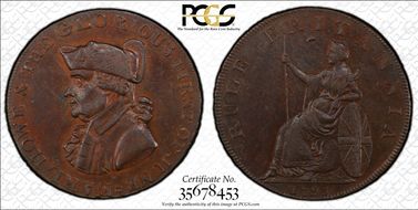 1795 Tk 1/2D DH-23 Hampshire, Emsworth MS62BN