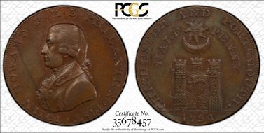 1794 Tk 1/2D DH-19 Sussex, Chichester AU58BN