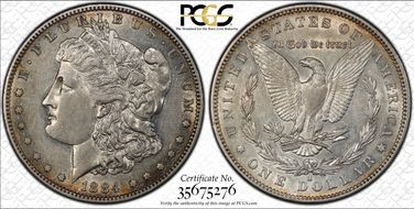 1884-S $1 AU50