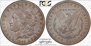 1889-CC $1 VF30