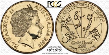 2018 $1 Commonwealth Games Sporting Events 4 of 4 MS68