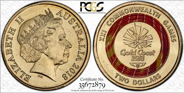 2018 $2 Commonwealth Games Gold Coast MS66