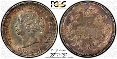 1885/5 5C Small 5 RP-2 MS64
