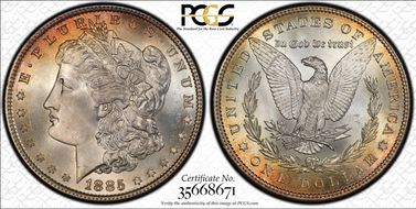 1885 $1 MS67