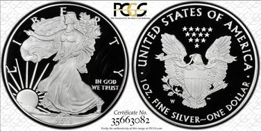 2018-W $1 Silver Eagle PR66DCAM