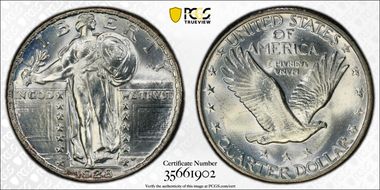1928 25C MS66+ FH